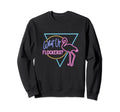Flamingo 80Stropical Vibe What Up Sweatshirt - Aesthetic Graphic for Adults - T-Shirt, Sweatshirt, Hoodie