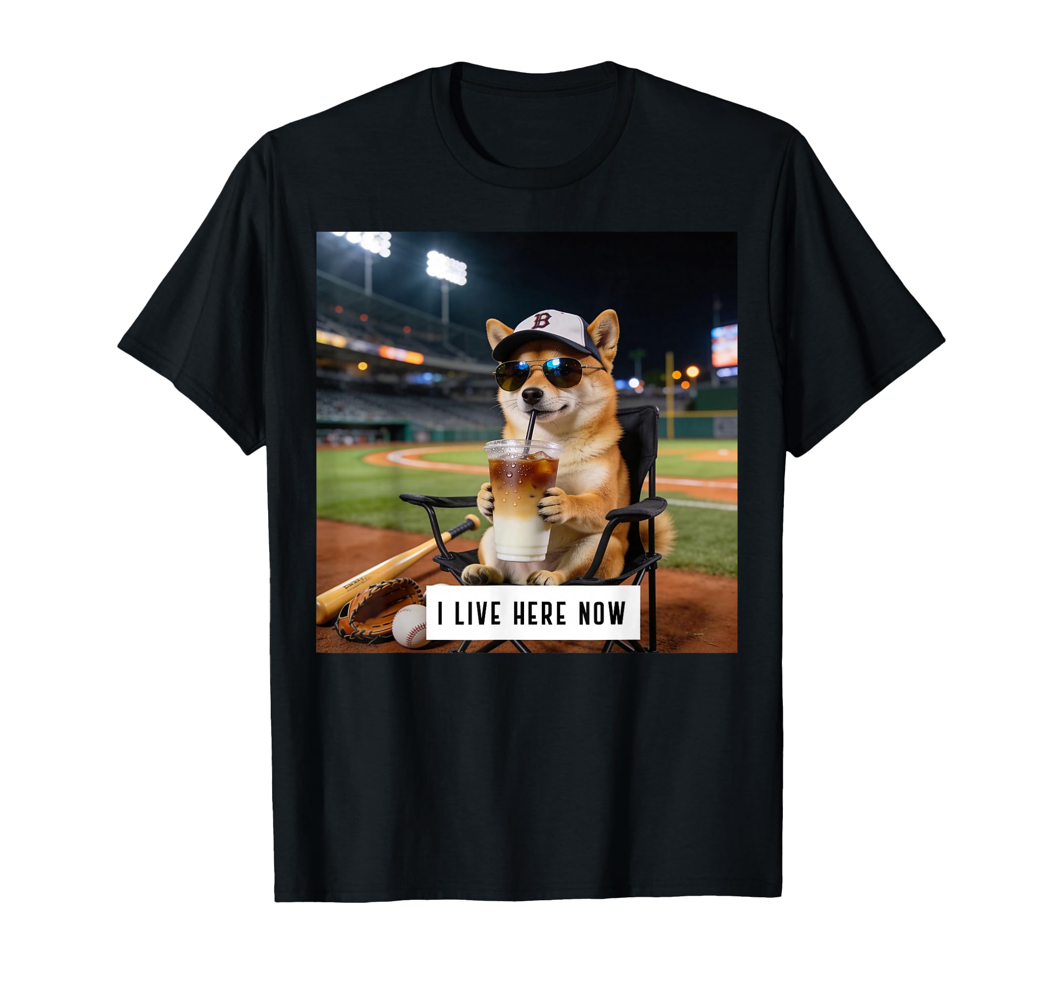 Funny Shiba Inu Baseball Lovers Baseball T-Shirt - Custom Art Print Unisex - T-Shirt, Sweatshirt, Hoodie