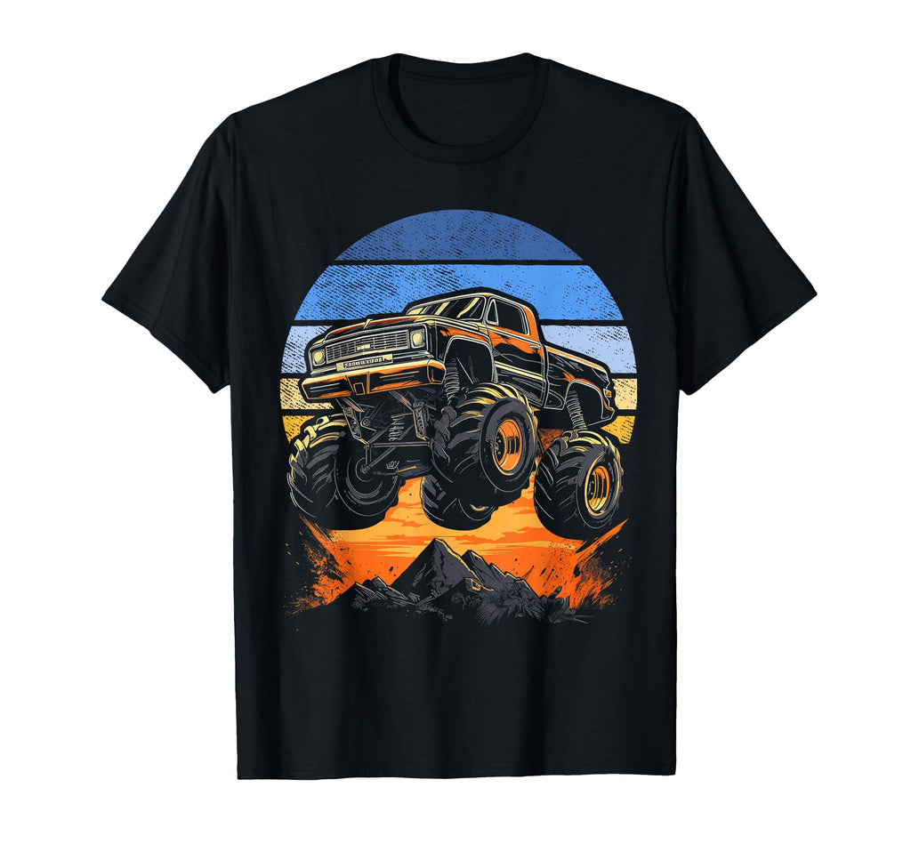 Monster Truck Sunset Monster T-Shirt - Casual Everyday Wear for Adults - T-Shirt, Sweatshirt, Hoodie