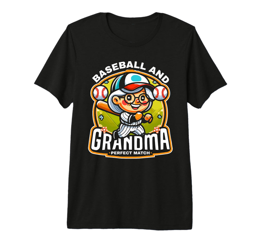 Baseball Grandma Grandmother Granny T-Shirt - Fun Novelty Design Unisex - T-Shirt, Sweatshirt, Hoodie