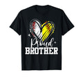 Proud Brother Baseball Softball Heart T-Shirt - Aesthetic Graphic Unisex - T-Shirt, Sweatshirt, Hoodie