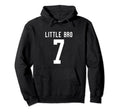 Number 7 Little Bro Biggest Fan Football Hoodie - Minimalist Print Unisex - T-Shirt, Sweatshirt, Hoodie