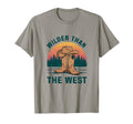 Wilder Than West Cowboy Hat Western T-Shirt - Unique Graphic for Adults - T-Shirt, Sweatshirt, Hoodie