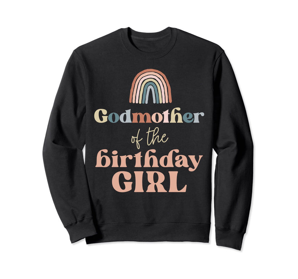 Godmother Birthday Boho Rainbow Party Sweatshirt - Custom Art Print Unisex - T-Shirt, Sweatshirt, Hoodie