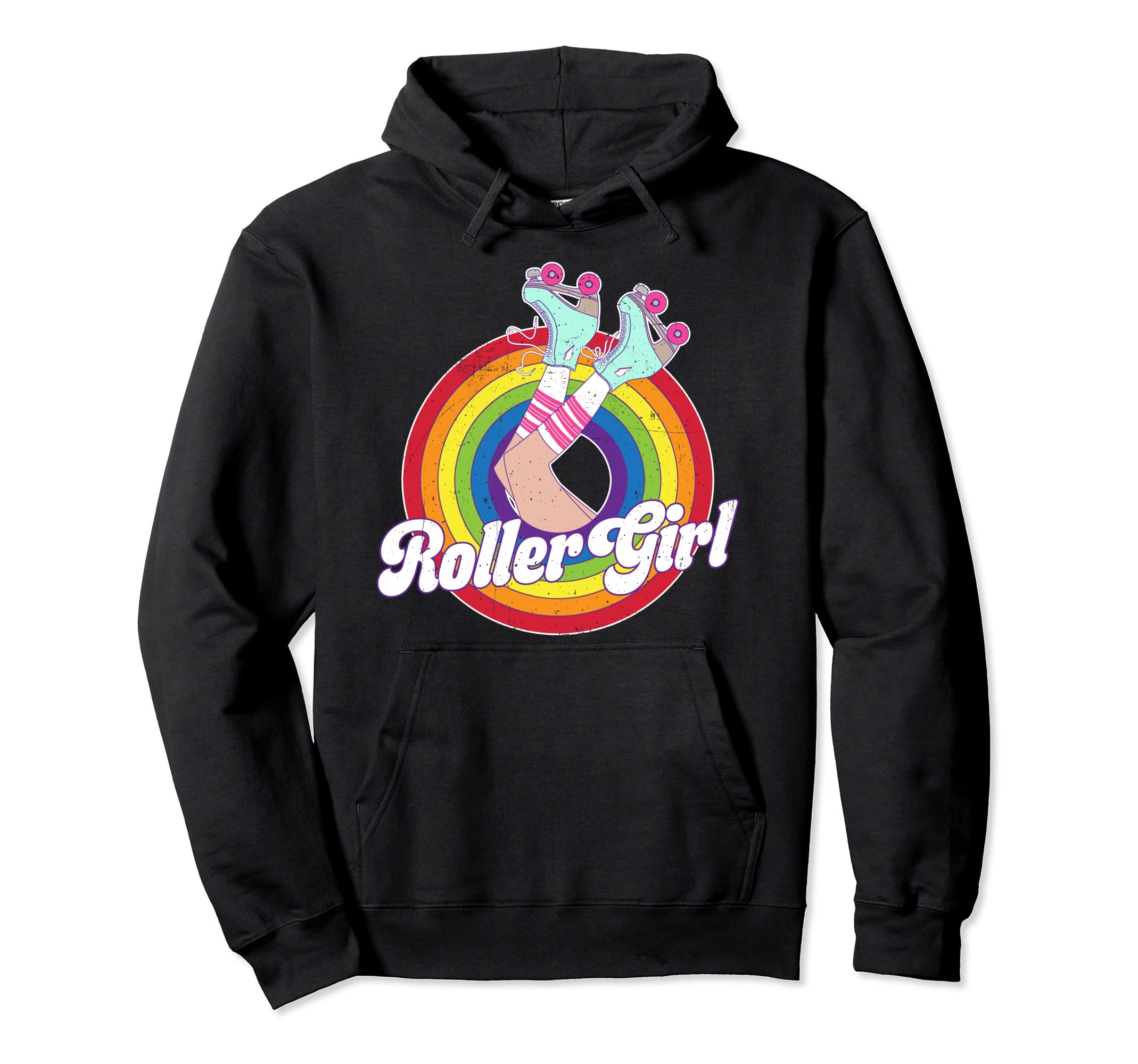 Roller Skater Skating 70S 80S Skates Hoodie - Novelty Apparel Unisex - T-Shirt, Sweatshirt, Hoodie