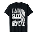 Eat Sleep Baseball Repeat Baseball T-Shirt - Novelty Apparel for Adults - T-Shirt, Sweatshirt, Hoodie