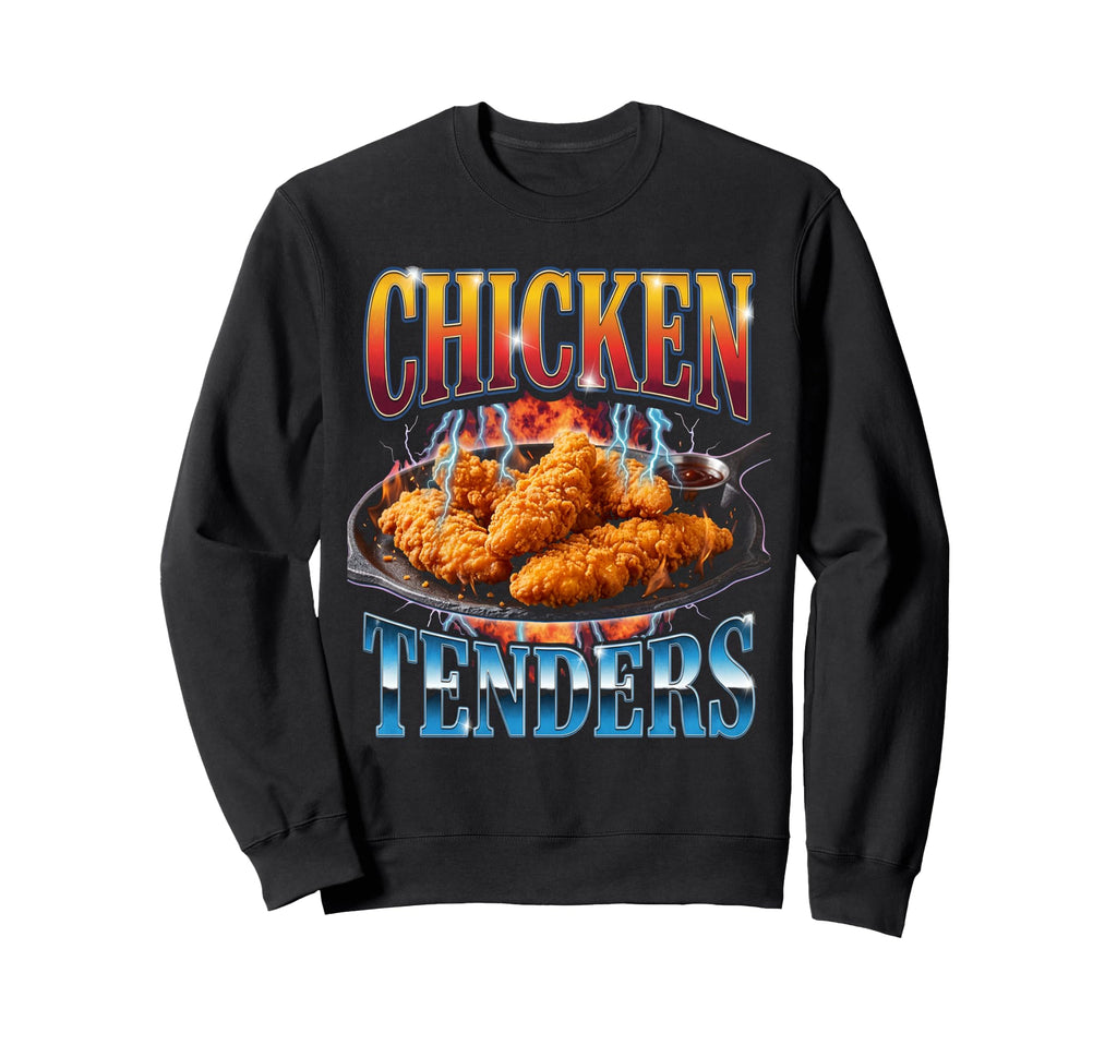 90S Crispy Fried Chicken Tenders Sweatshirt - Custom Art Print for Adults - T-Shirt, Sweatshirt, Hoodie