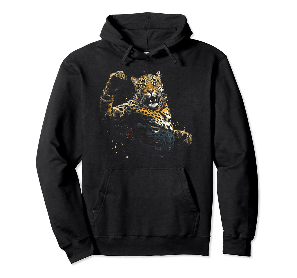 Japanese Aesthetic Y2K Leopard 1 Hoodie - Aesthetic Graphic for Adults - T-Shirt, Sweatshirt, Hoodie
