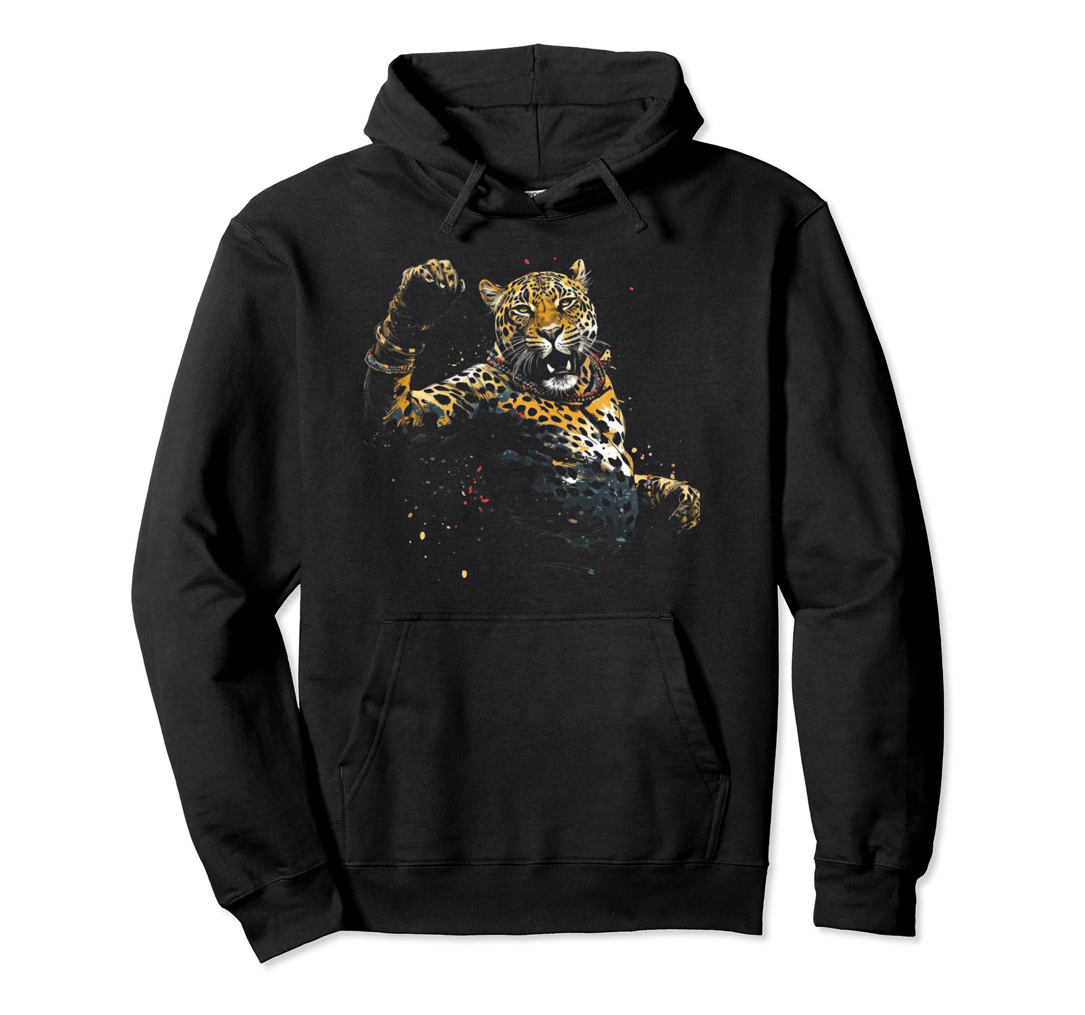 Japanese Aesthetic Y2K Leopard 1 Hoodie - Aesthetic Graphic for Adults - T-Shirt, Sweatshirt, Hoodie