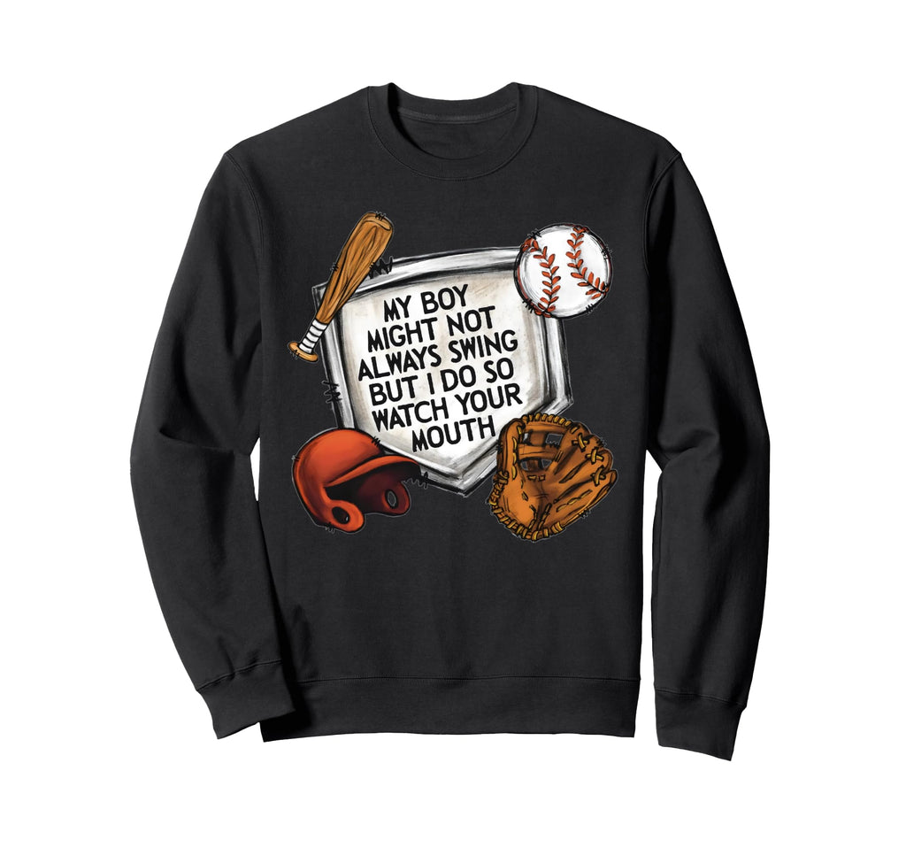 My Might Not Always Swing Funny Sweatshirt - Trendy Graphic for Adults - T-Shirt, Sweatshirt, Hoodie