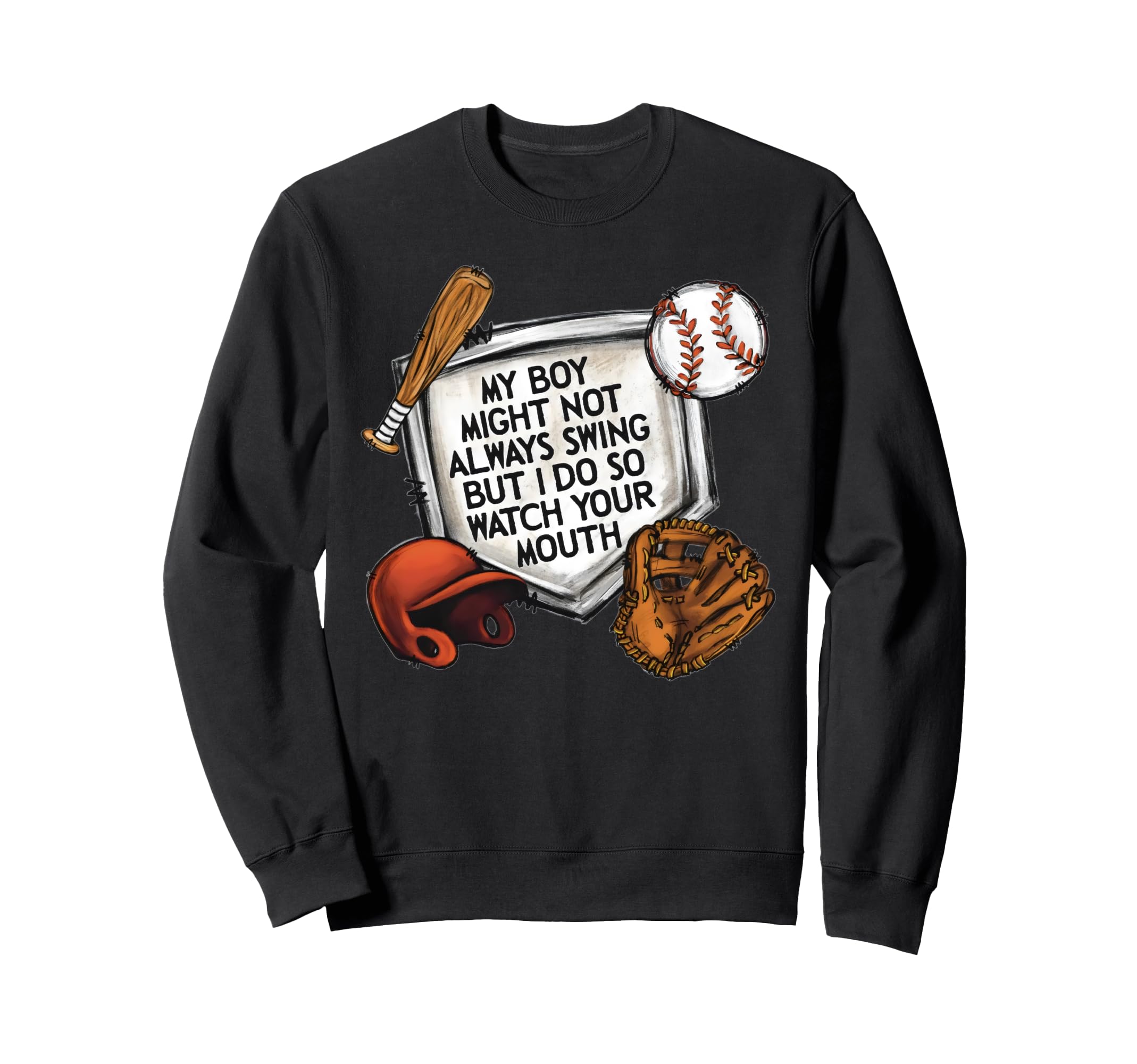 My Might Not Always Swing Funny Sweatshirt - Trendy Graphic for Adults - T-Shirt, Sweatshirt, Hoodie