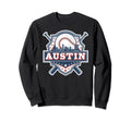 Austin Baseball Skyline Cityscape Sweatshirt - Trendy Graphic for Adults - T-Shirt, Sweatshirt, Hoodie