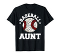 Baseball Aunt Distressed Funny Baseball T-Shirt - Novelty Apparel Unisex - T-Shirt, Sweatshirt, Hoodie