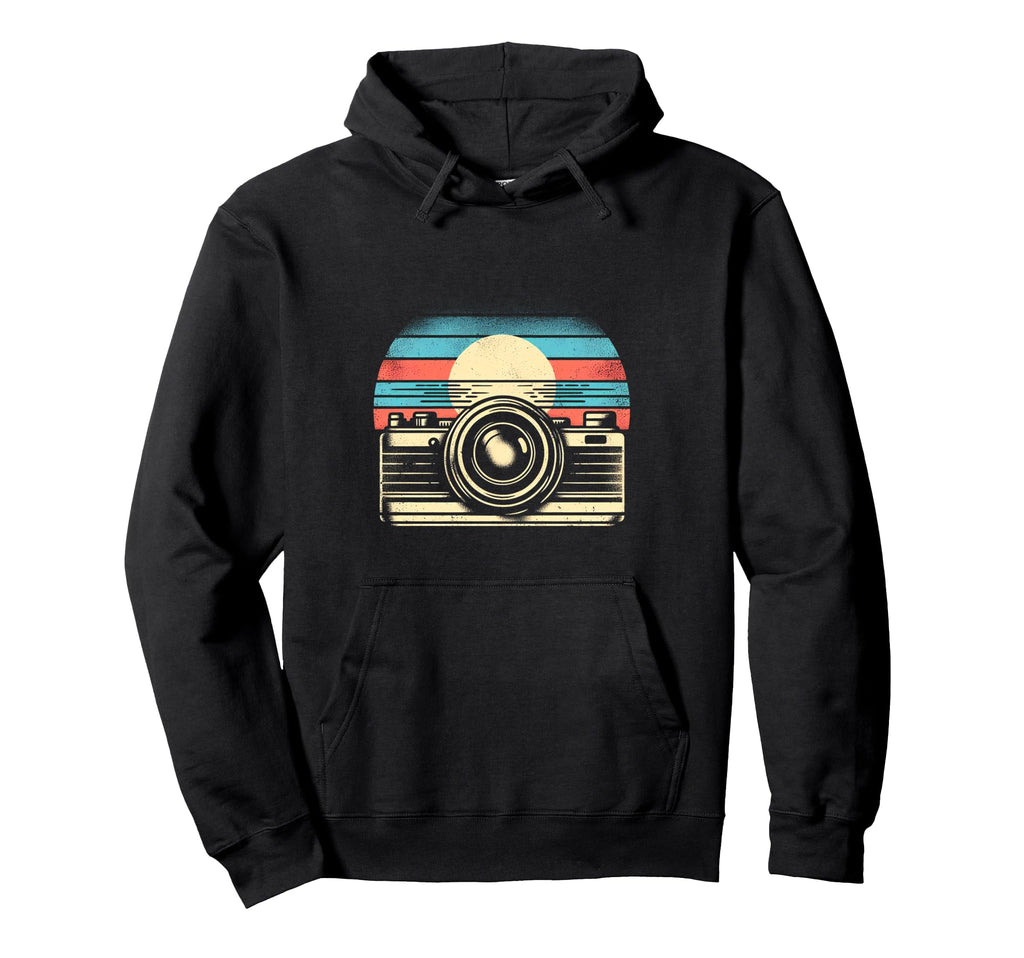Camera Sunset Hoodie - Trendy Graphic Unisex - T-Shirt, Sweatshirt, Hoodie