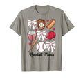 Baseball Coquette Bow Cheer Mama T-Shirt - Novelty Apparel Men Women - T-Shirt, Sweatshirt, Hoodie