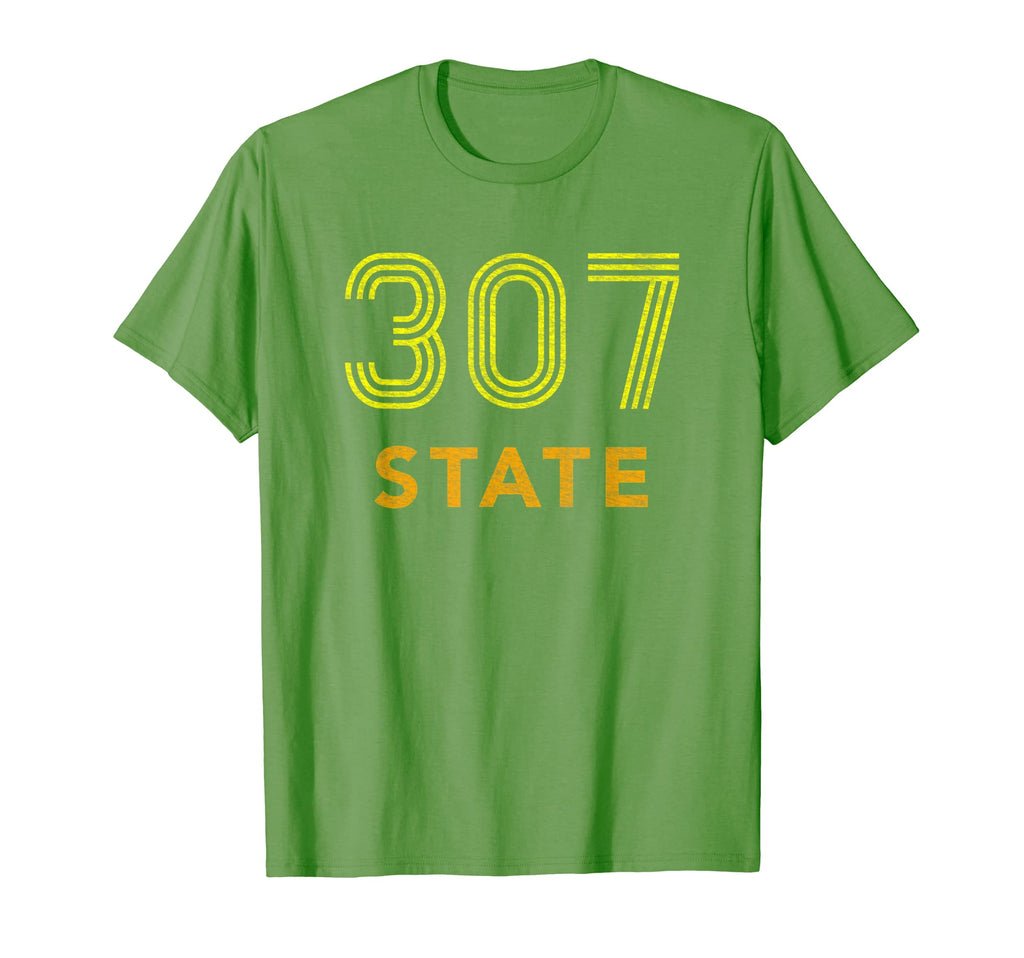 307 Distressed Wyoming T-Shirt - Novelty Apparel for Adults - T-Shirt, Sweatshirt, Hoodie