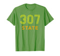 307 Distressed Wyoming T-Shirt - Novelty Apparel for Adults - T-Shirt, Sweatshirt, Hoodie