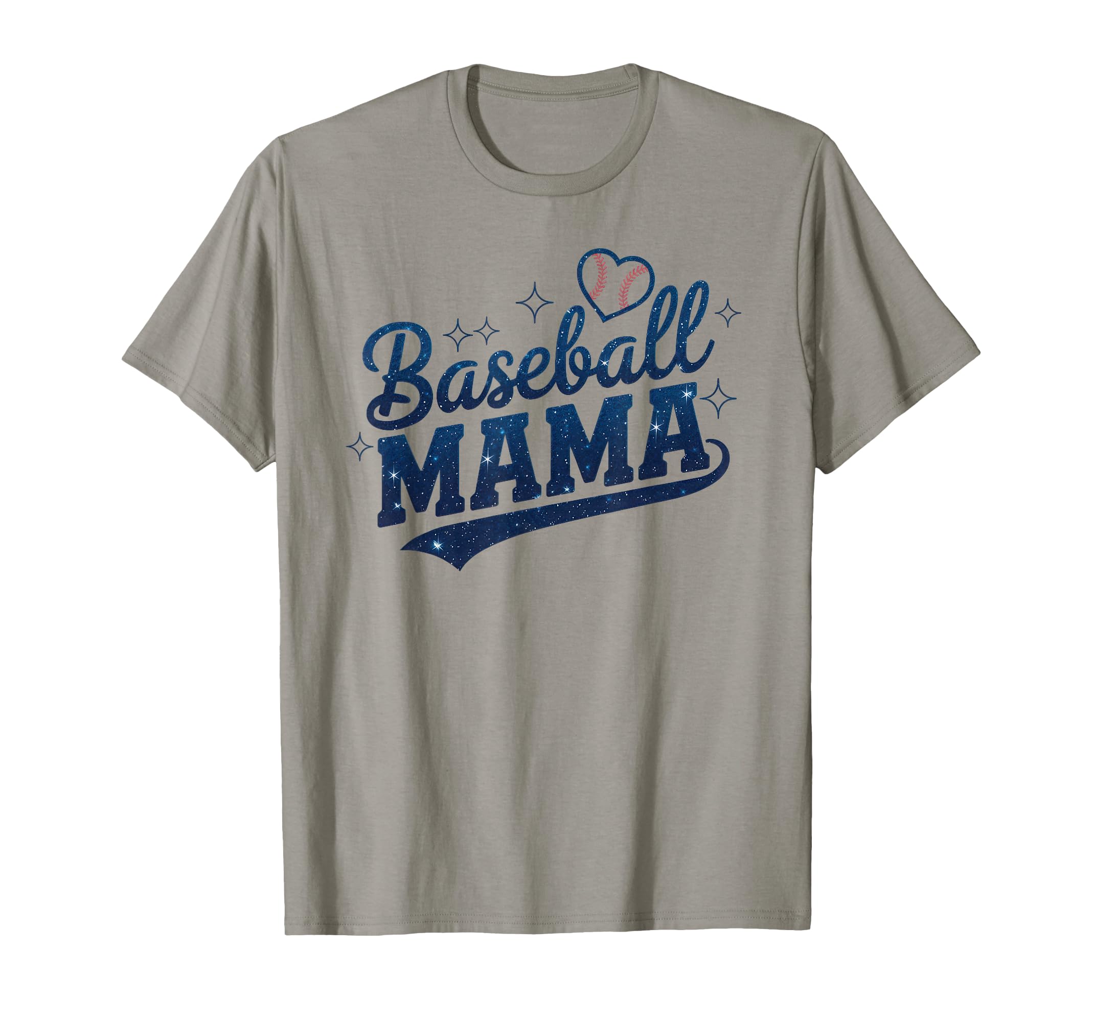 Baseball Mama Baseball Mom Heart T-Shirt - Minimalist Print for Adults - T-Shirt, Sweatshirt, Hoodie