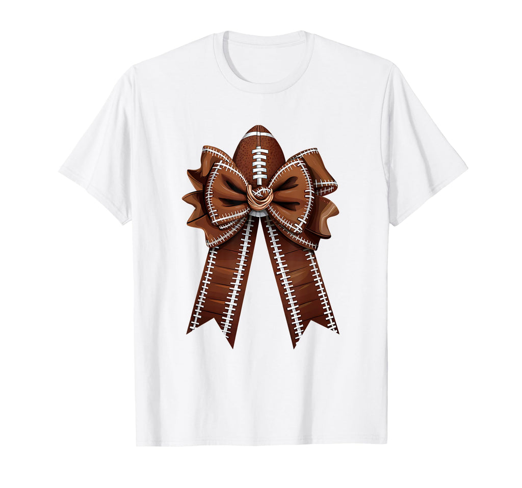 Womens Moms Coquette Bow Football T-Shirt - Fun Novelty Design Men Women - T-Shirt, Sweatshirt, Hoodie