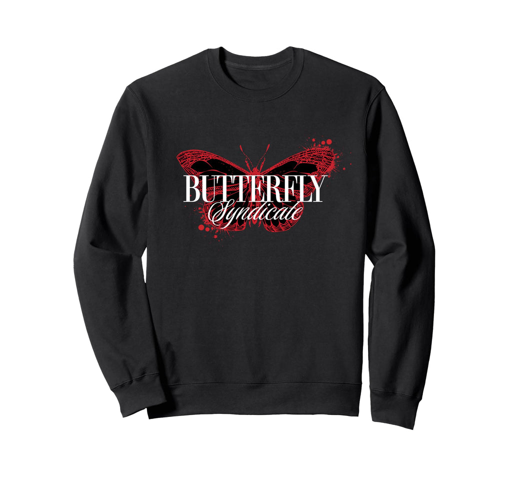 Butterfly Syndicate Y2K Grunge Aesthetic Sweatshirt - Trendy Graphic Unisex - T-Shirt, Sweatshirt, Hoodie