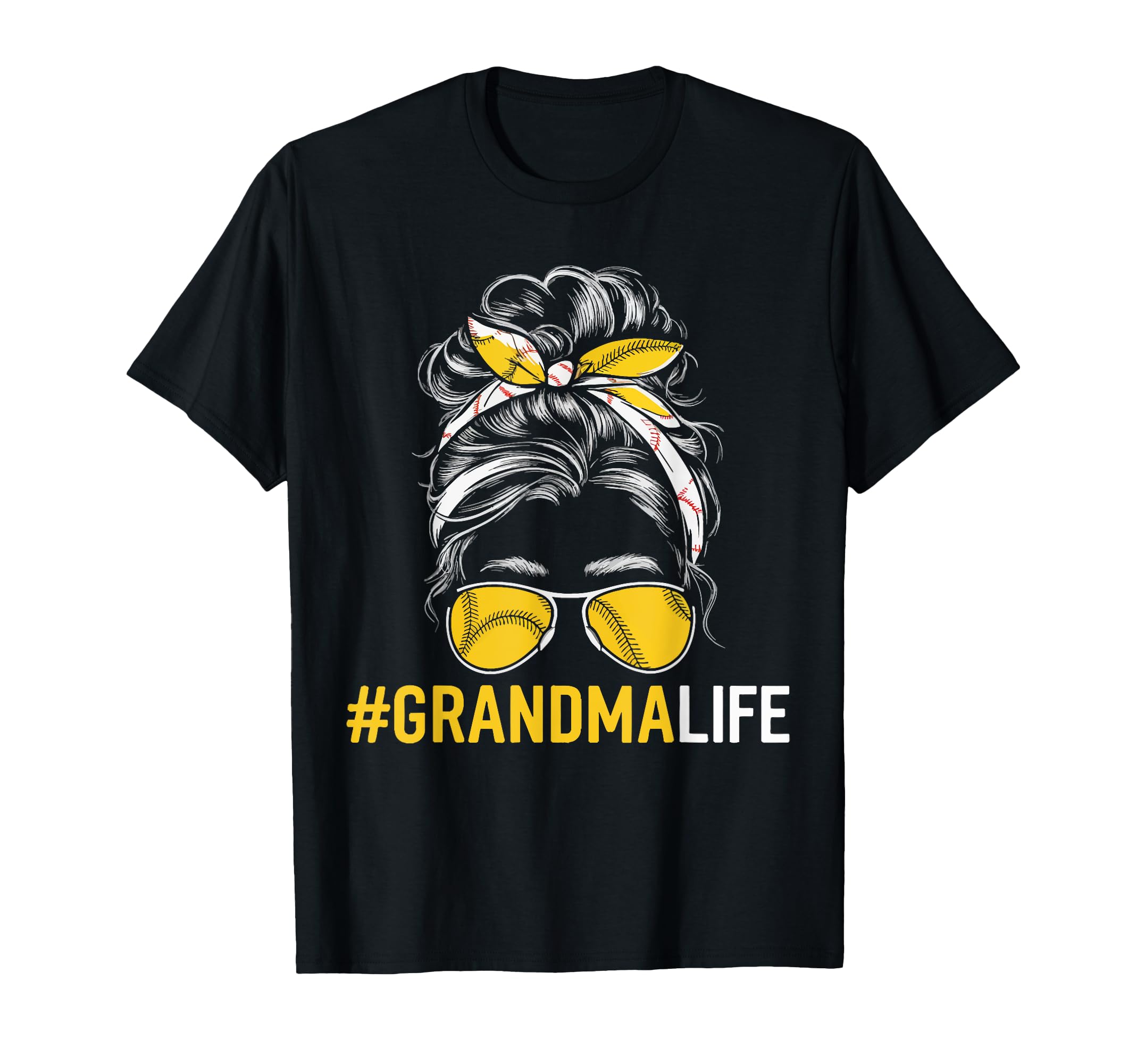 Baseball Grandma Grandmother Granny T-Shirt - Fun Novelty Design Men Women - T-Shirt, Sweatshirt, Hoodie