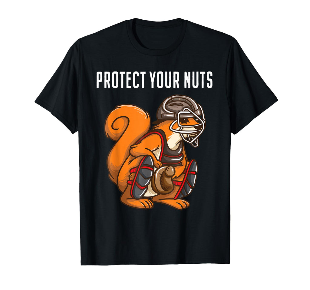 Funny Squirrel Lover Baseball Catcher T-Shirt - Unique Graphic for Adults - T-Shirt, Sweatshirt, Hoodie