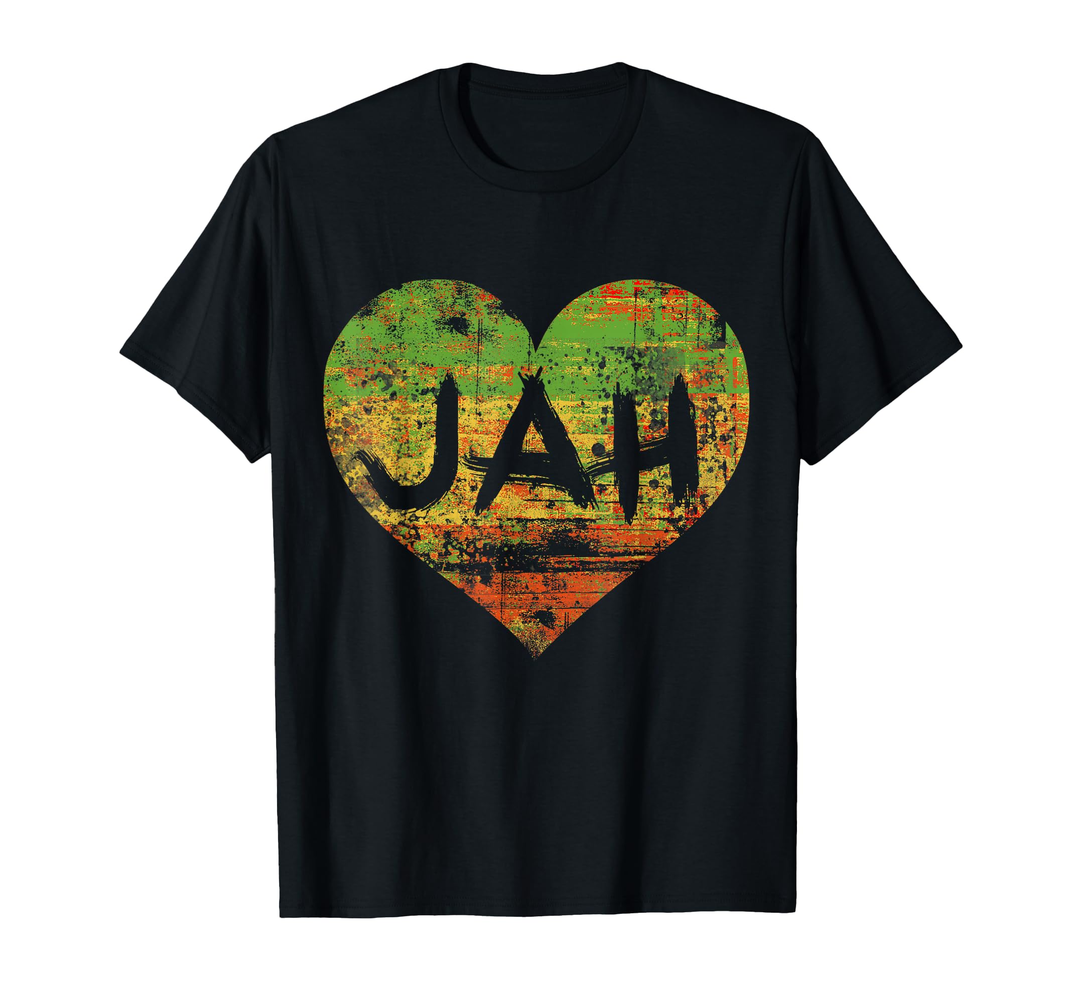 Jah One Love One Heart Rastafari Peace T-Shirt - Novelty Apparel for Adults - T-Shirt, Sweatshirt, Hoodie