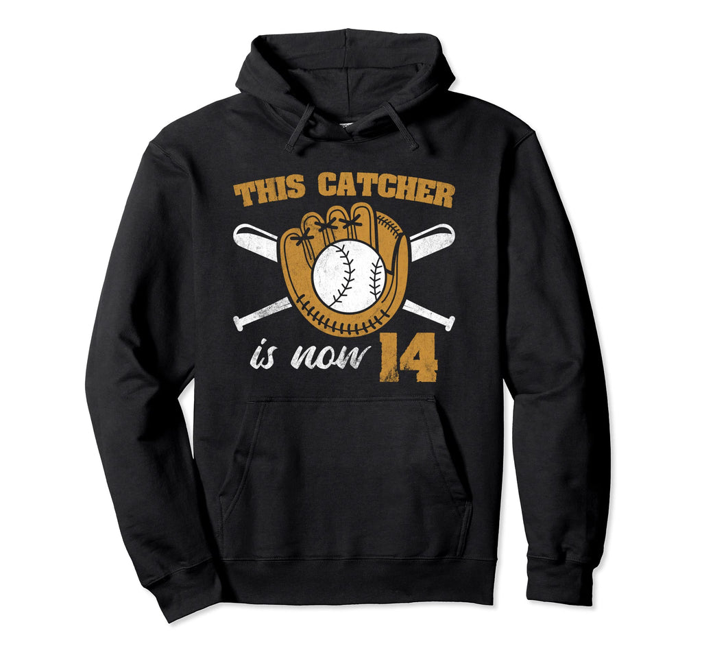 This Catcher Is Now 14 Baseball Hoodie - Aesthetic Graphic Men Women - T-Shirt, Sweatshirt, Hoodie