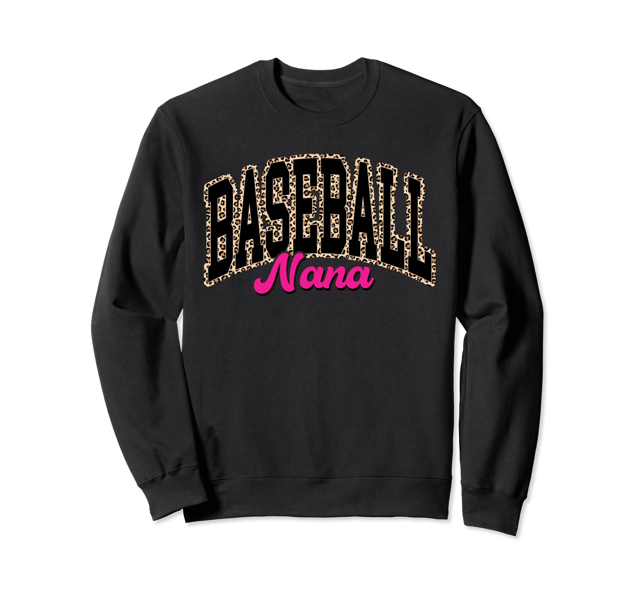 Baseball Nana Leopard Baseball Sweatshirt - Streetwear Style Men Women - T-Shirt, Sweatshirt, Hoodie