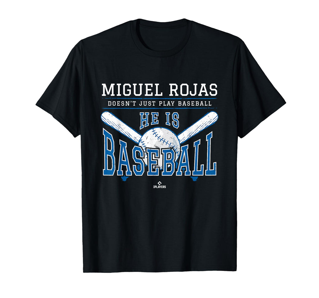 He Is Baseball Miguel Rojas Los T-Shirt - Streetwear Style for Adults - T-Shirt, Sweatshirt, Hoodie
