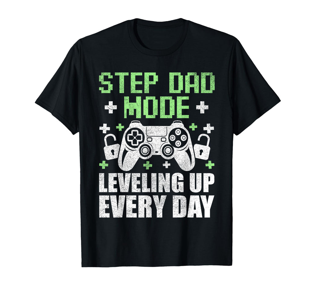 Gamer Stepdad Fathers Day Step Dad T-Shirt - Custom Art Print Men Women - T-Shirt, Sweatshirt, Hoodie