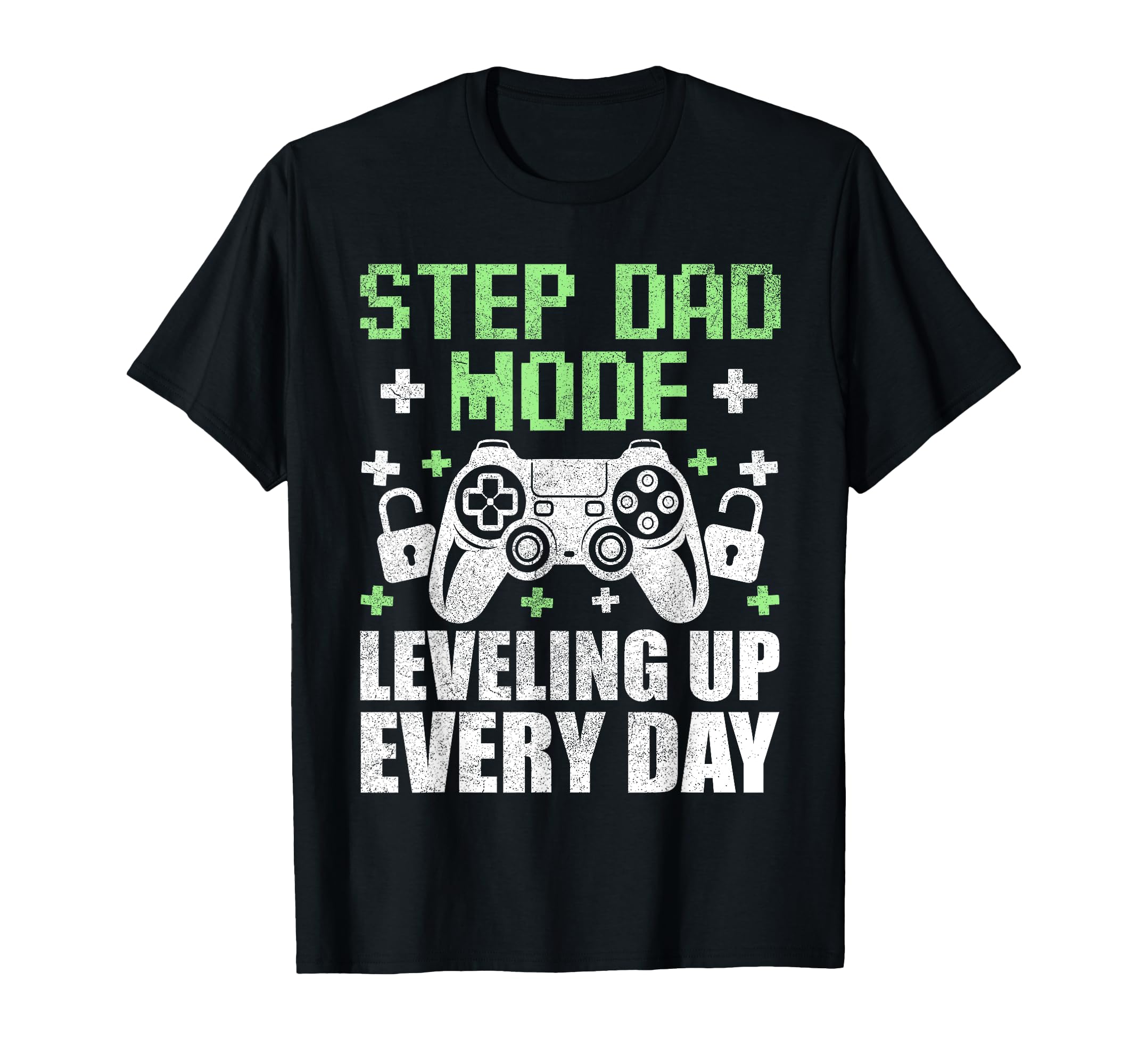 Gamer Stepdad Fathers Day Step Dad T-Shirt - Custom Art Print Men Women - T-Shirt, Sweatshirt, Hoodie