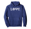 Baseball Kansas City Love Blue Color Hoodie - Aesthetic Graphic for Adults - T-Shirt, Sweatshirt, Hoodie