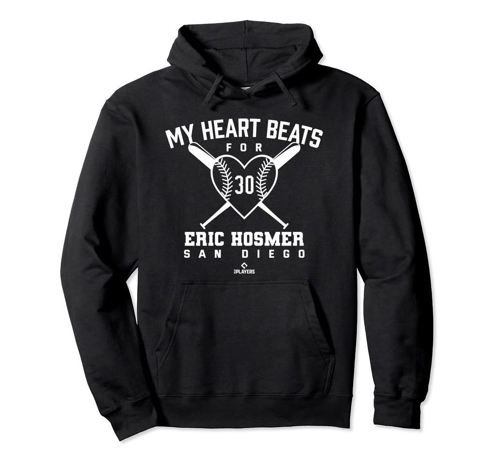 My Heart Beats Eric Hosmer Valentines Day Hoodie - Unique Graphic Unisex - T-Shirt, Sweatshirt, Hoodie