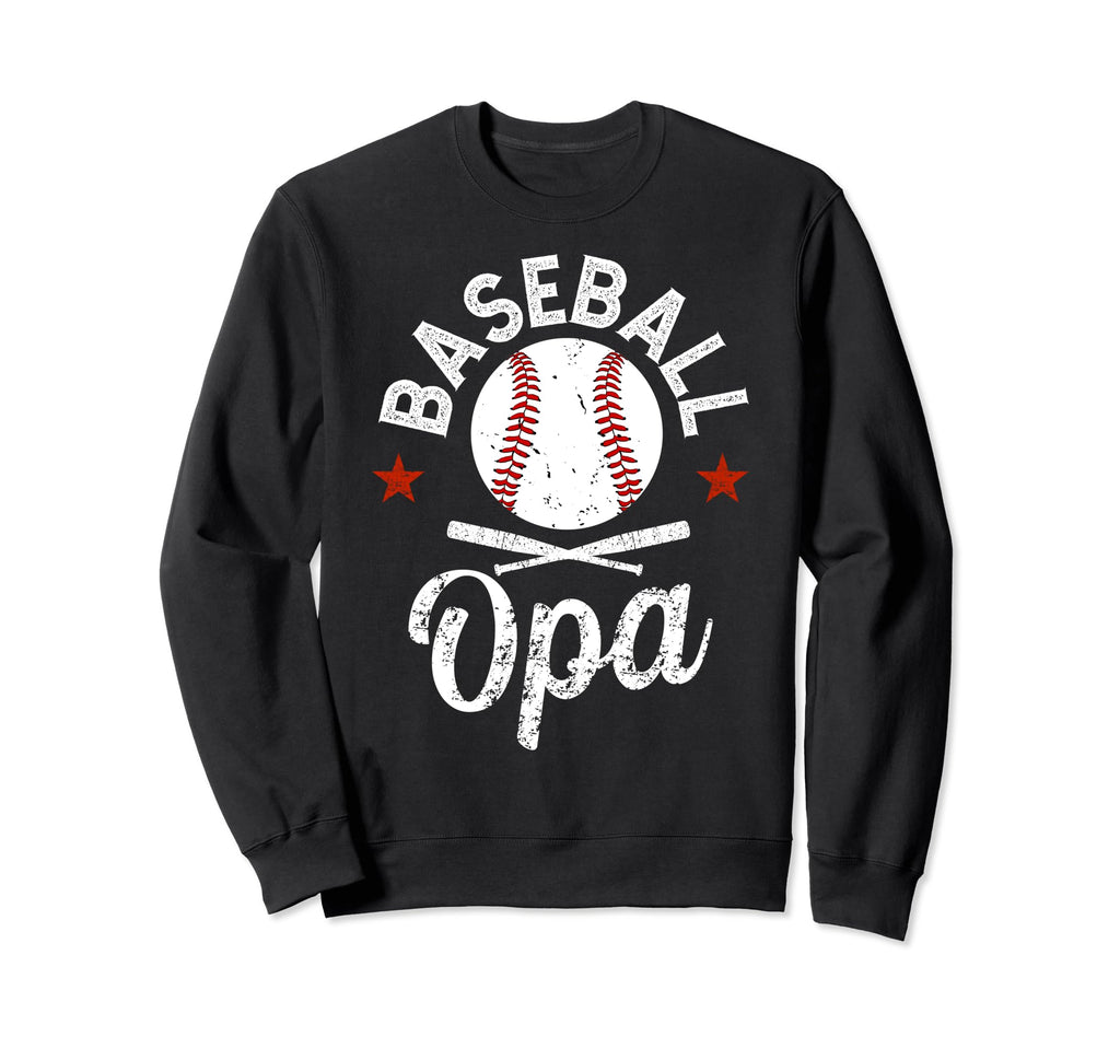 Baseball Opa Grandpa Baseball Sweatshirt - Unique Graphic for Adults - T-Shirt, Sweatshirt, Hoodie