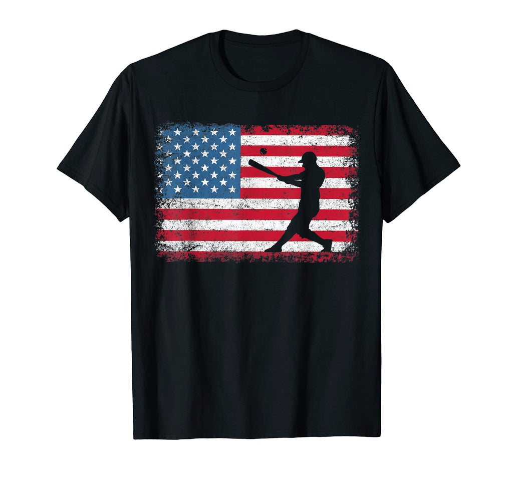 American Flag Baseball Flag Dad Mom Gifts T-Shirt - Streetwear Style Unisex - T-Shirt, Sweatshirt, Hoodie