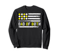 Dad Both Us Flag Baseball Softball Sweatshirt - Novelty Apparel Men Women - T-Shirt, Sweatshirt, Hoodie