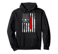 Us American Flag Baseball Patriotic Hoodie - Fun Novelty Design Unisex - T-Shirt, Sweatshirt, Hoodie