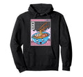 Ramen Noodles Bowl Kawaii Grid Hoodie - Minimalist Print Men Women - T-Shirt, Sweatshirt, Hoodie