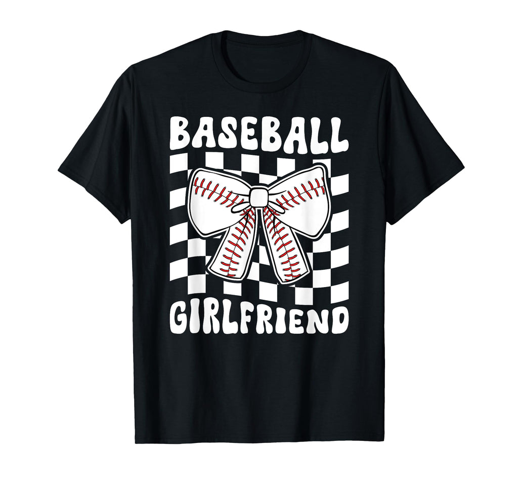 Baseball Girlfriend Groovy Baseball T-Shirt - Trendy Graphic Men Women - T-Shirt, Sweatshirt, Hoodie