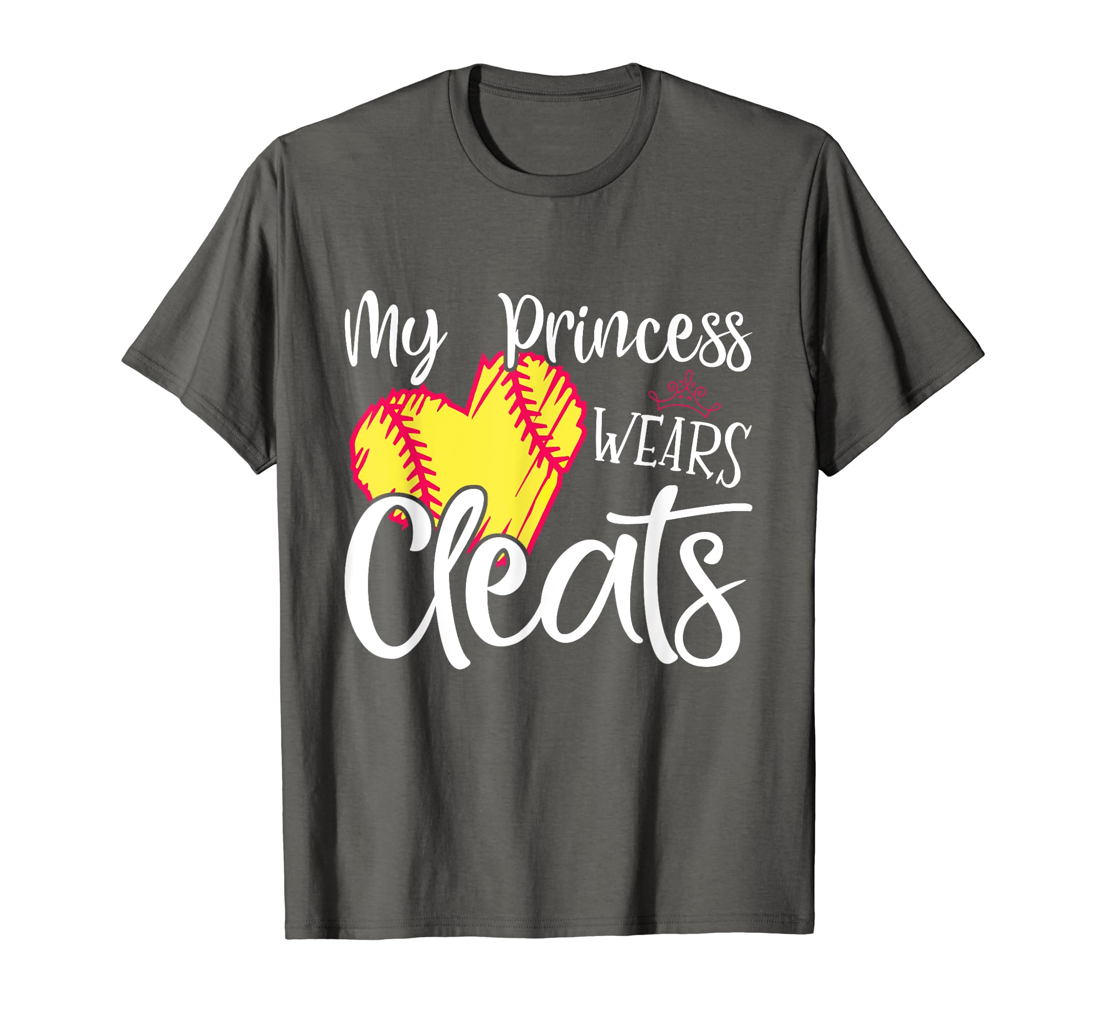 My Princess Wears Cleats Softball T-Shirt - Aesthetic Graphic Men Women - T-Shirt, Sweatshirt, Hoodie