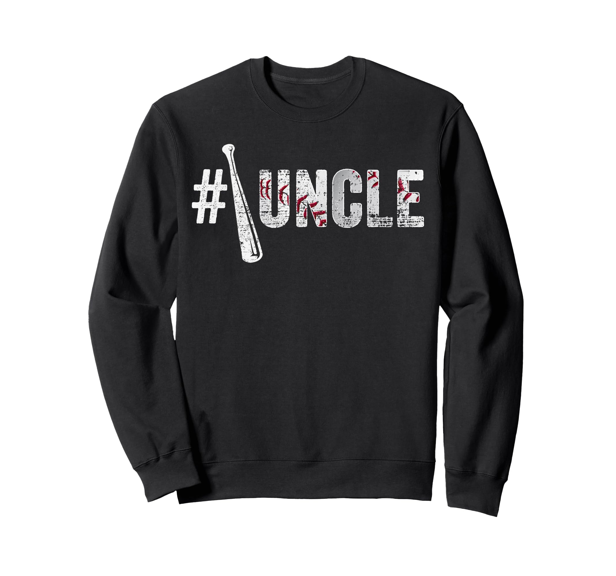 Number One Baseball Uncle Fathers Day Sweatshirt - Custom Art Print Unisex - T-Shirt, Sweatshirt, Hoodie