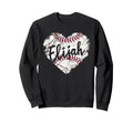 Elijah Baseball Personalized Name Mom Sweatshirt - Novelty Apparel Unisex - T-Shirt, Sweatshirt, Hoodie