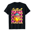 Softball Mama Ice Cream Drip Mama T-Shirt - Trendy Graphic for Adults - T-Shirt, Sweatshirt, Hoodie