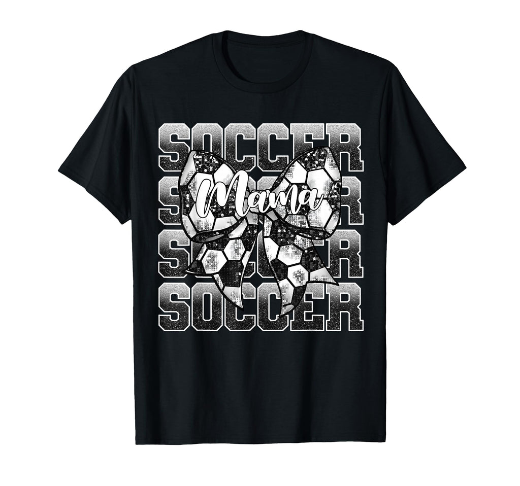 Soccer Mama Coquette Bow Game Day T-Shirt - Streetwear Style Unisex - T-Shirt, Sweatshirt, Hoodie