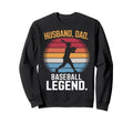 Husband Dad Baseball Legend Sweatshirt - Custom Art Print Men Women - T-Shirt, Sweatshirt, Hoodie