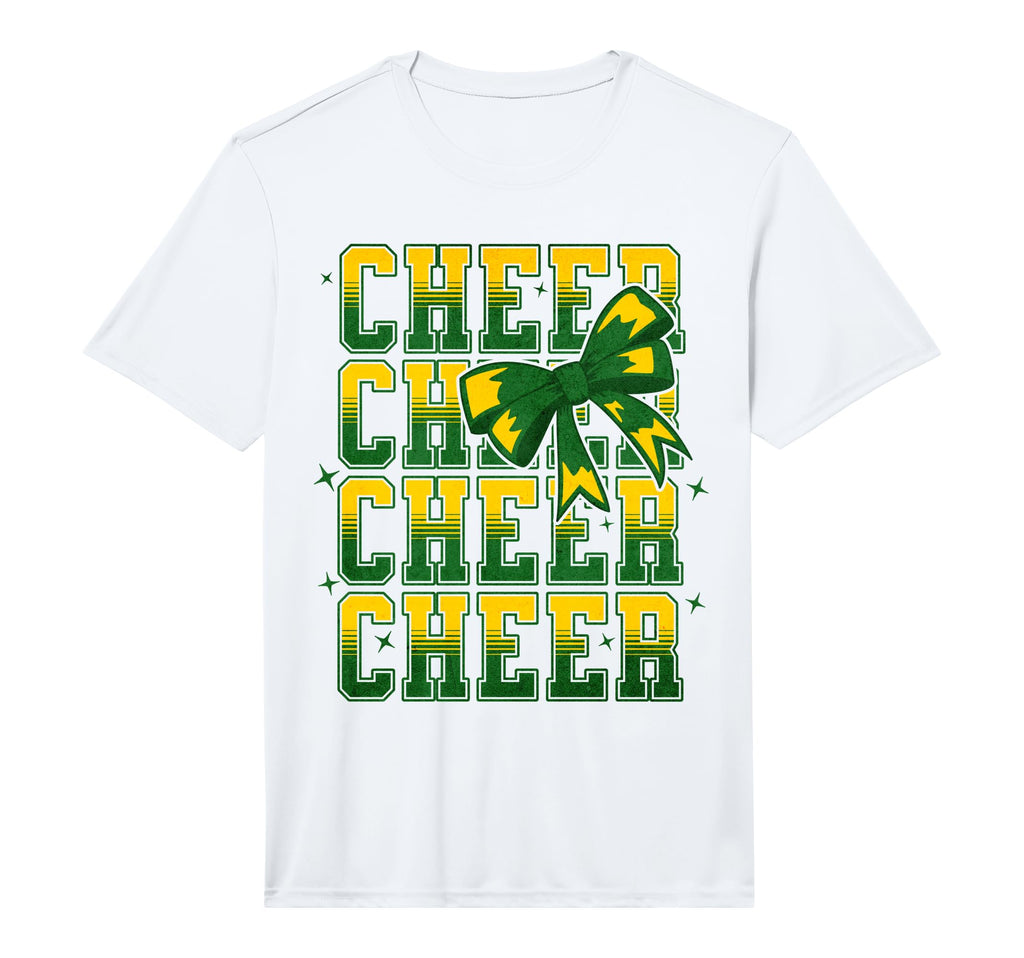 Coquette Cheer Bow Cheerleading Team T-Shirt - Custom Art Print Unisex - T-Shirt, Sweatshirt, Hoodie