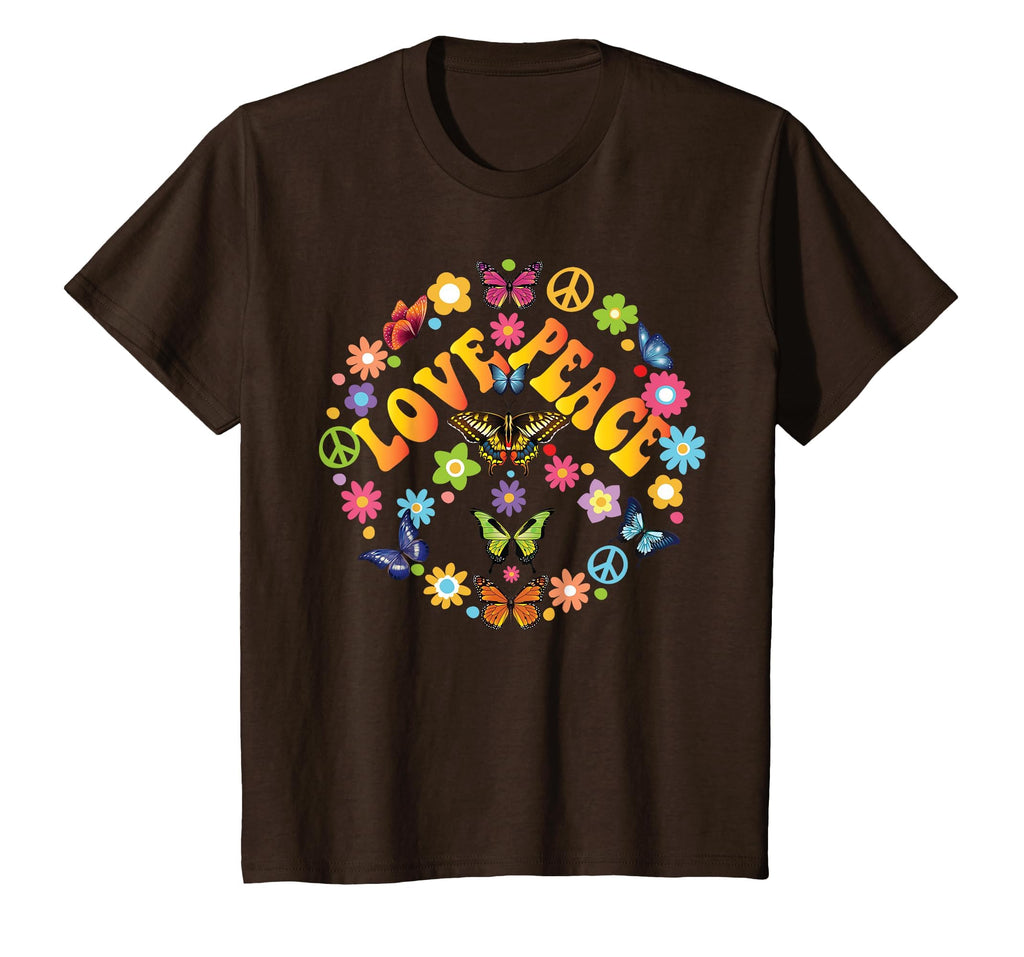 Peace Love Butterfly 60S 70S Tie Dye T-Shirt - Minimalist Print for Adults - T-Shirt, Sweatshirt, Hoodie