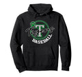 Tigers Baseball School Spirit Green Hoodie - Graphic Print for Adults - T-Shirt, Sweatshirt, Hoodie