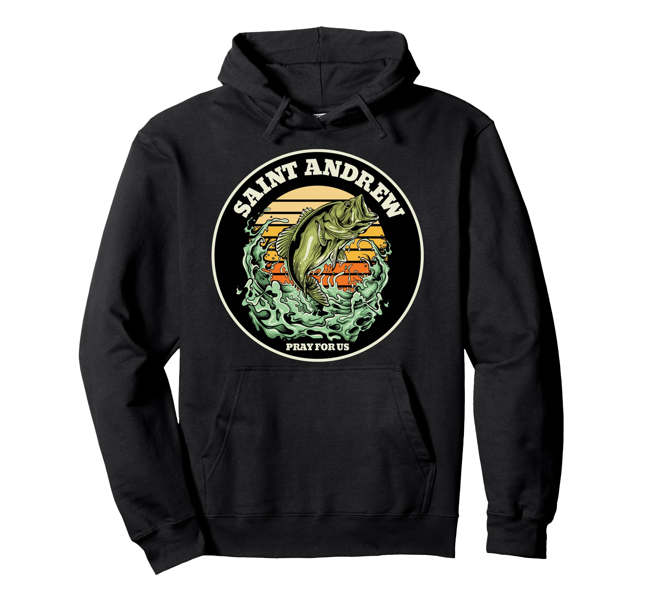 St Andrew Patron Saint Fisherman Fishing Hoodie - Unique Graphic Men Women - T-Shirt, Sweatshirt, Hoodie